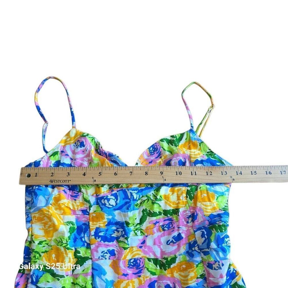 Zara womens Sz S multicolor floral Spaghetti straps mini dress NWOT - Picture 4 of 7
